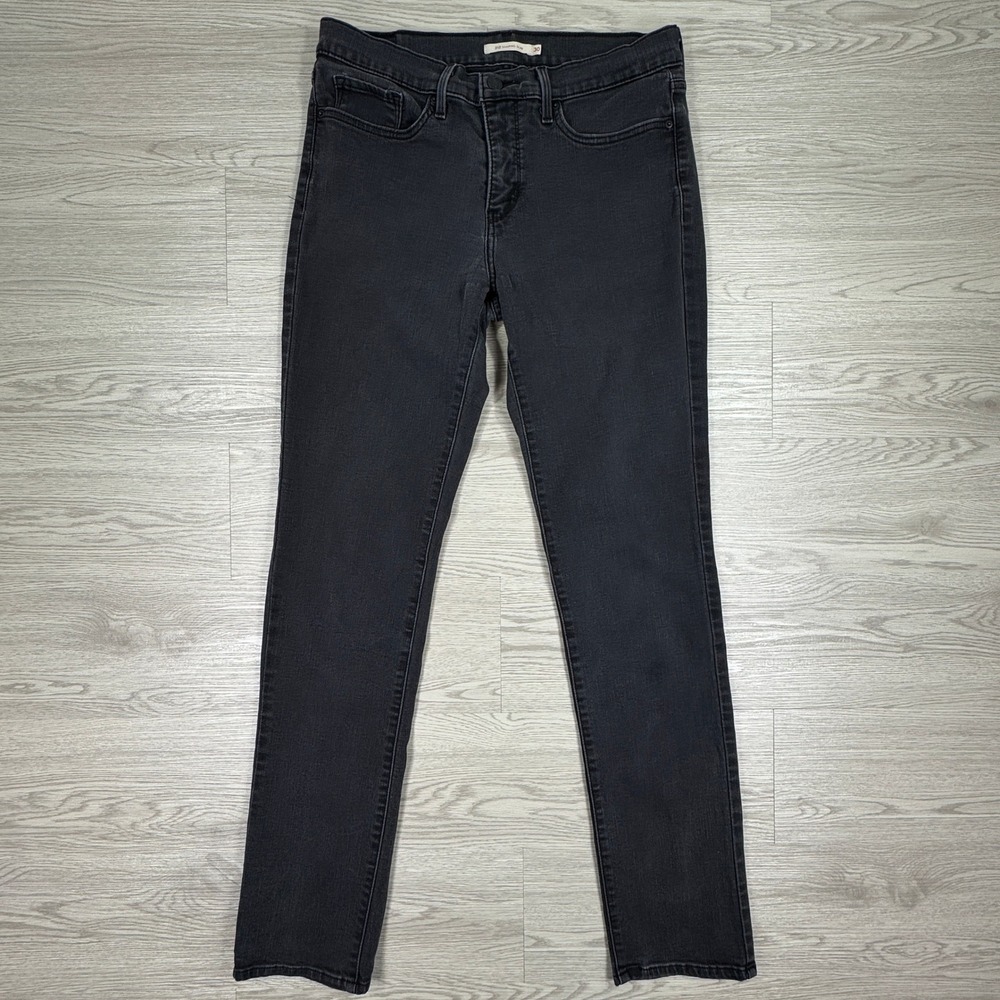 Levi's Women's Jeans 312 Shaping Slim Black 30 Mid Rise Stretch Denim